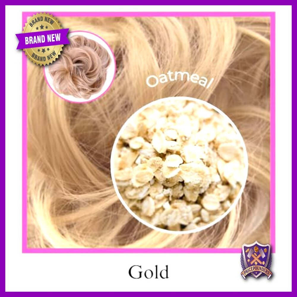 Messy Bun Hair Extension Scrunchie Lightweight Washable Synthetic Updo Styling - Picture 3 of 7
